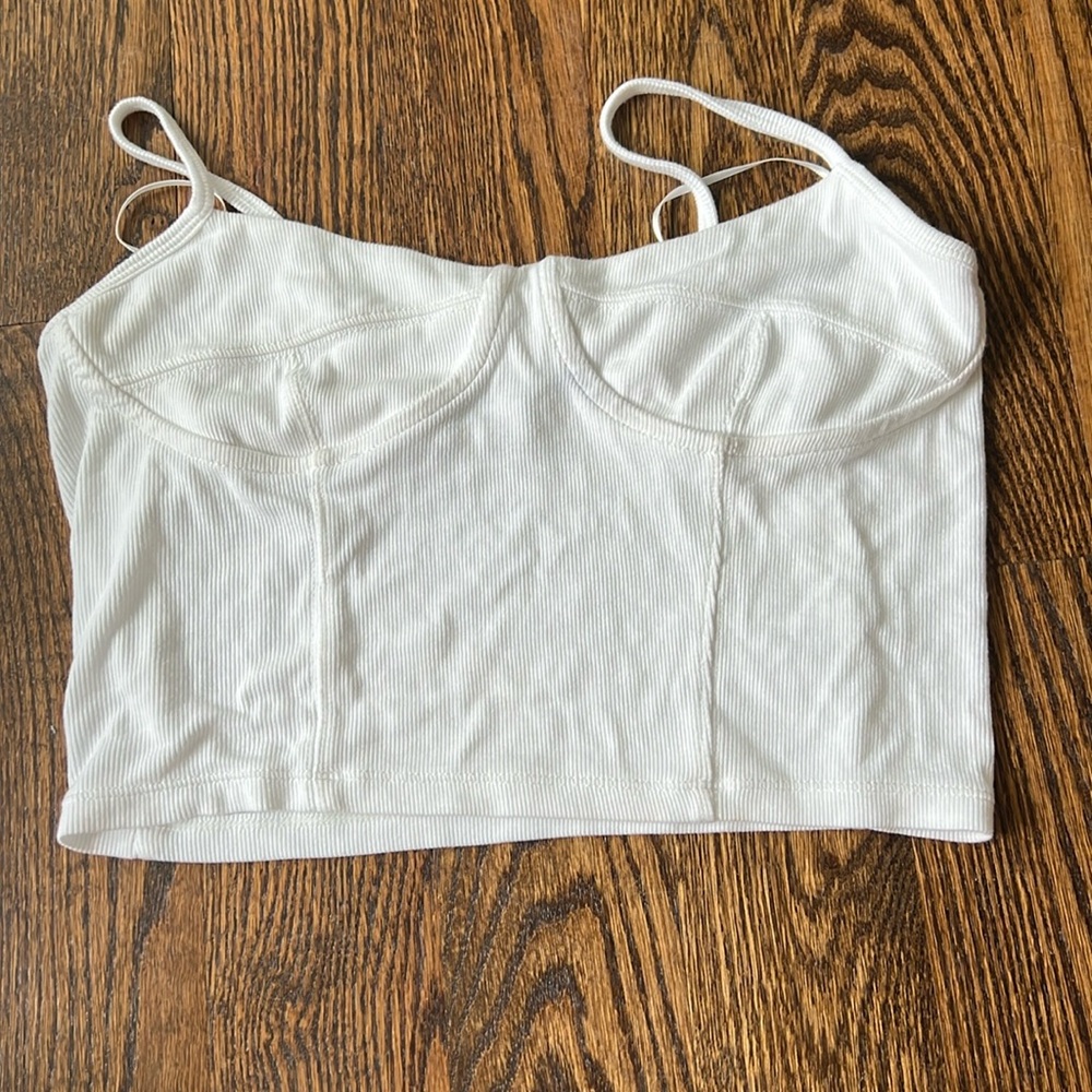 White crop top